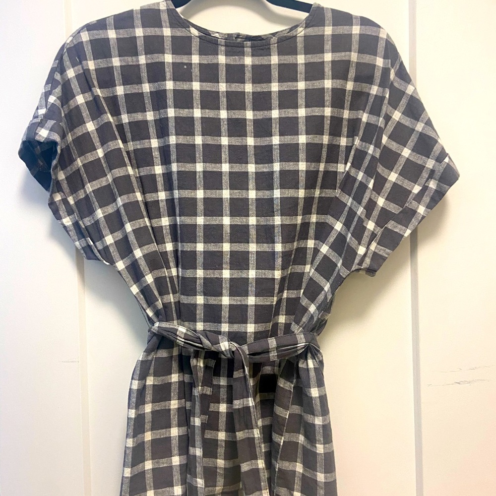 Linen Checked stop
